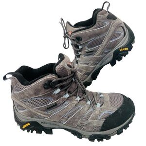 Merrell Women's Moab 2 Mid Waterproof Hiking Boots in Granite Size 9.5